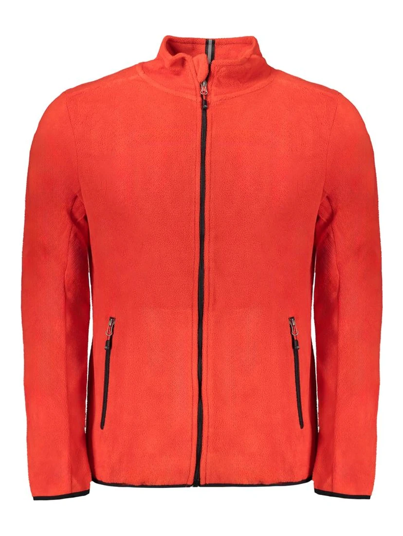 Red Polyester Sweatshirt