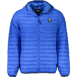 Blue Polyamide Jackets & Coat