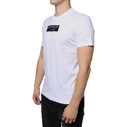 White Cotton DG Applique Casual T-shirt