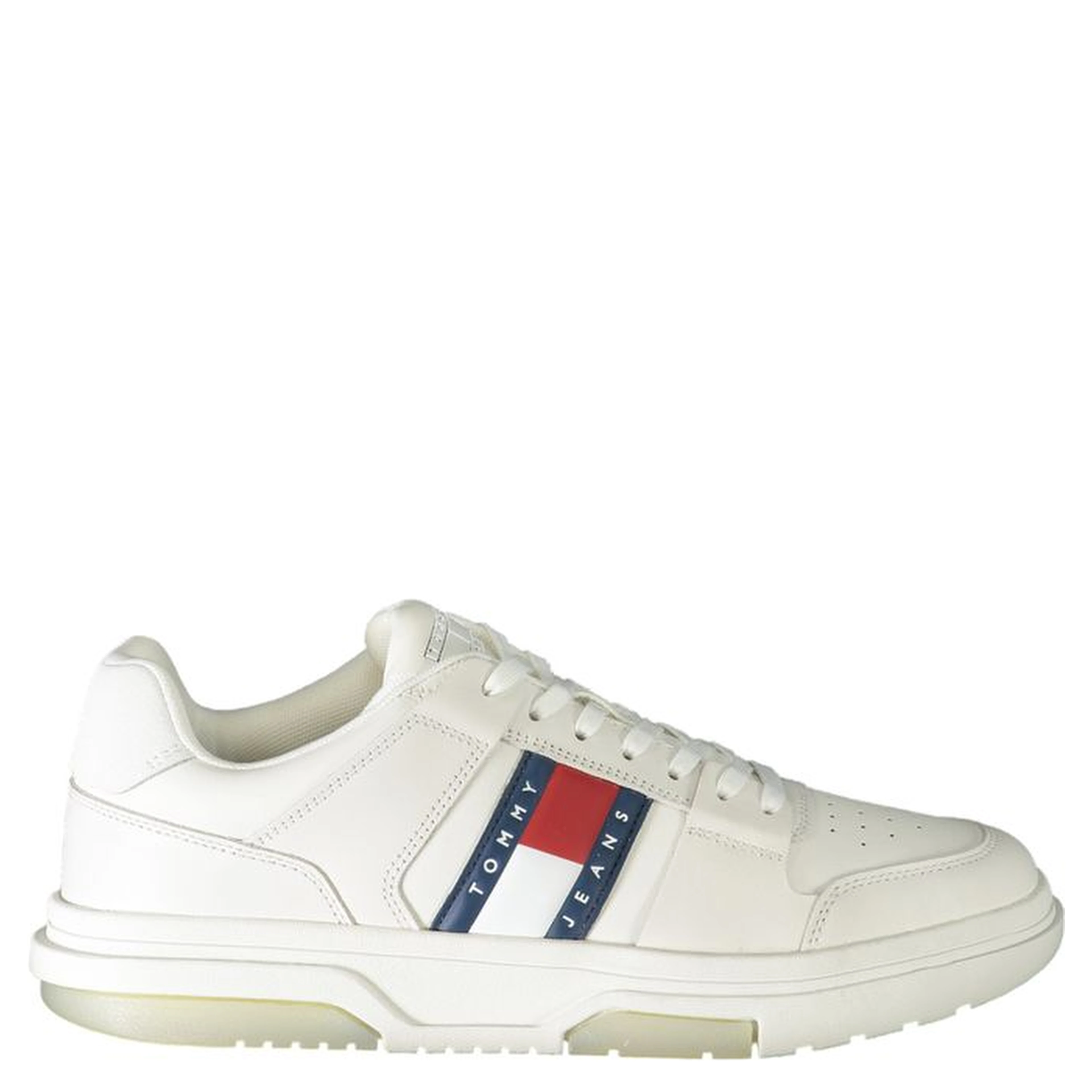 White Polyester Sneaker