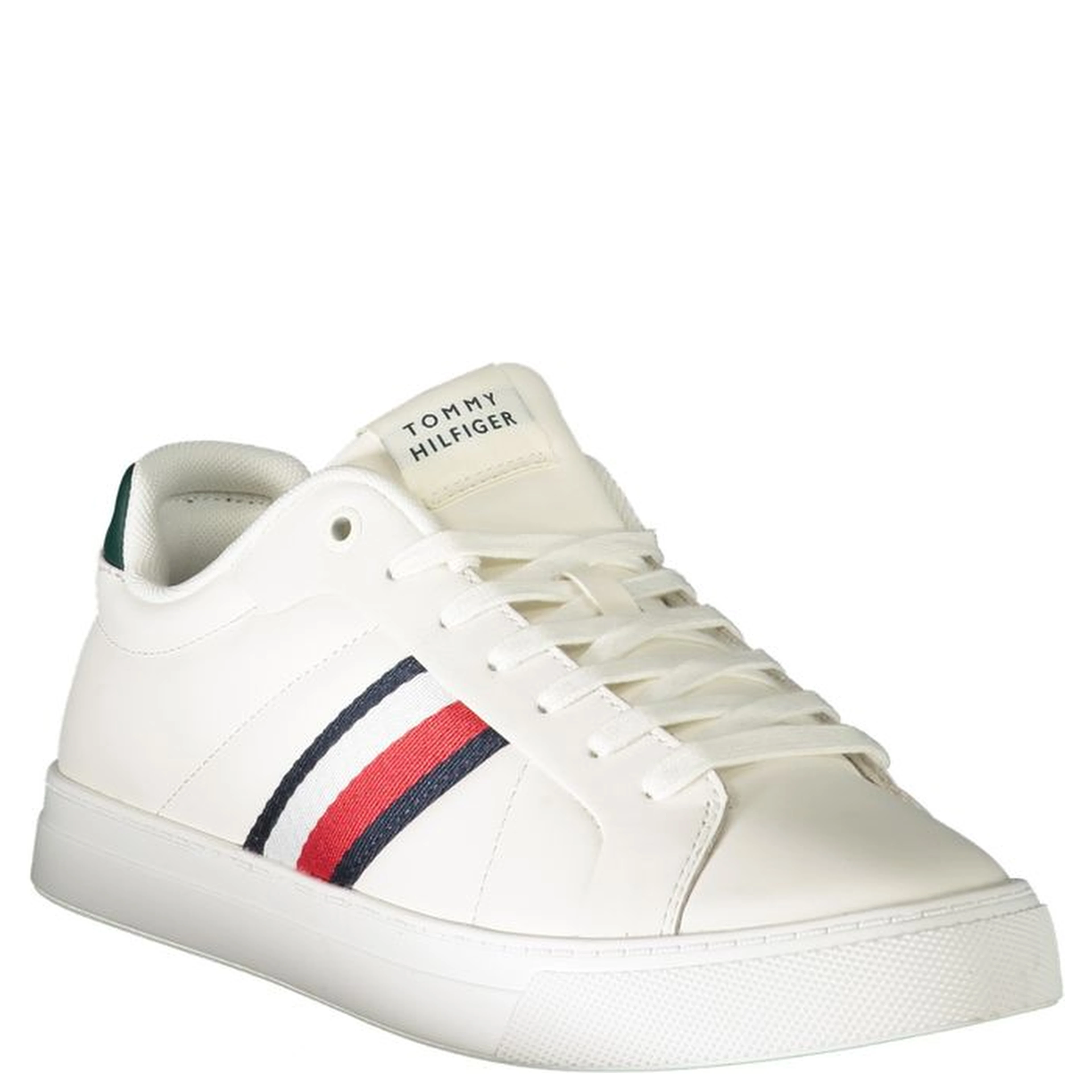 White Polyester Sneaker