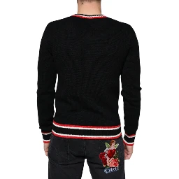 Black Cashmere Pig of the Year Pullover Sweater