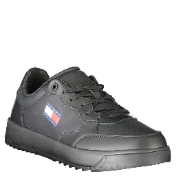 Black Polyester Sneaker