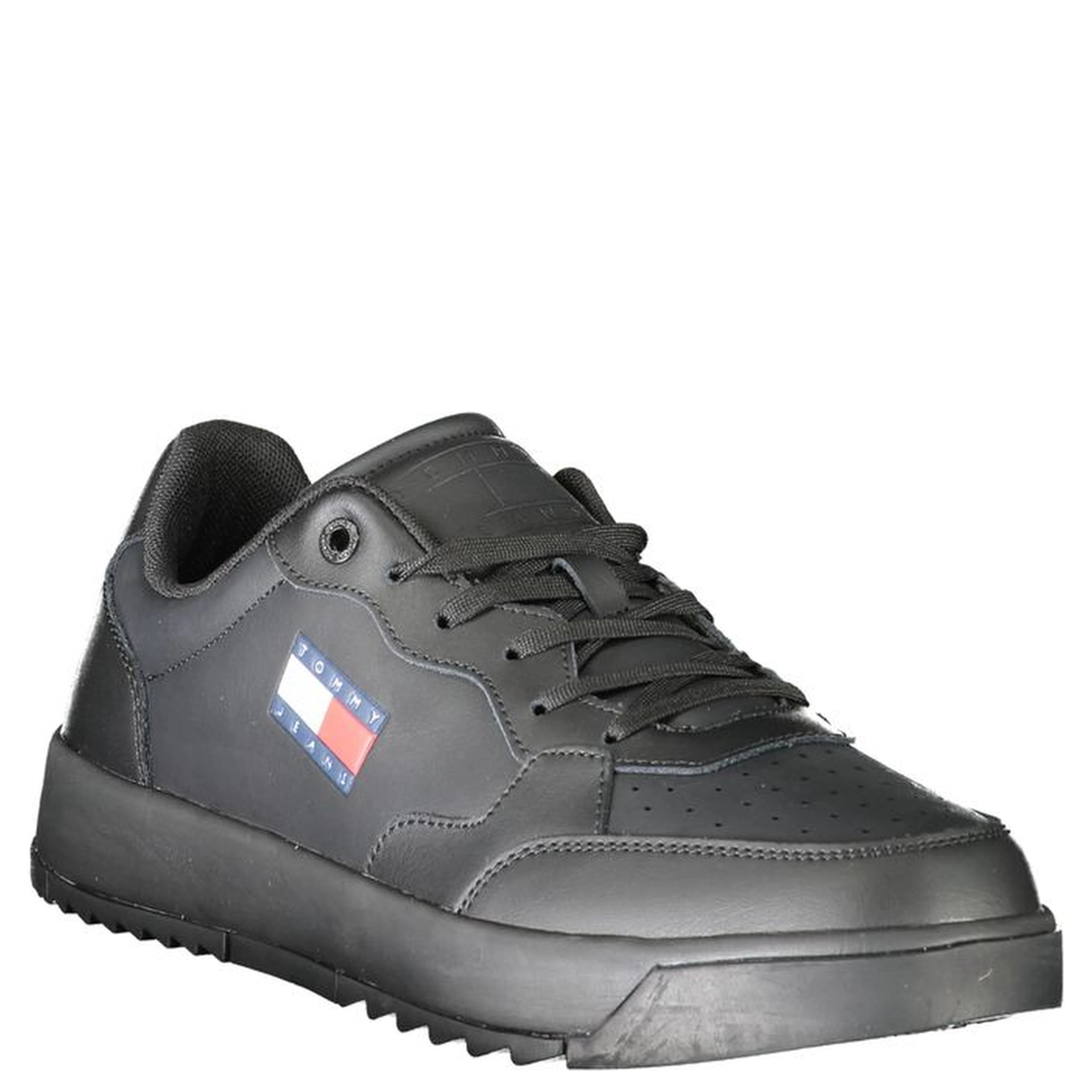Black Polyester Sneaker