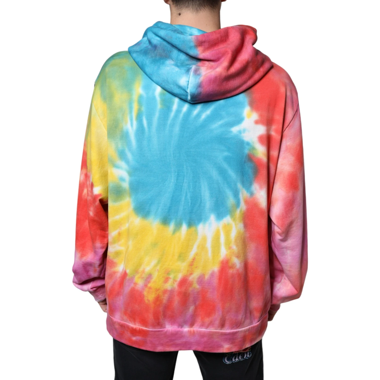 Multicolor Tie Dye Hooded Sweatshirt Sweater