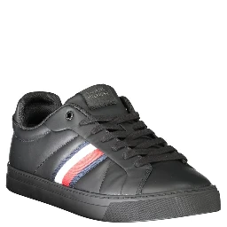 Black Polyester Sneaker