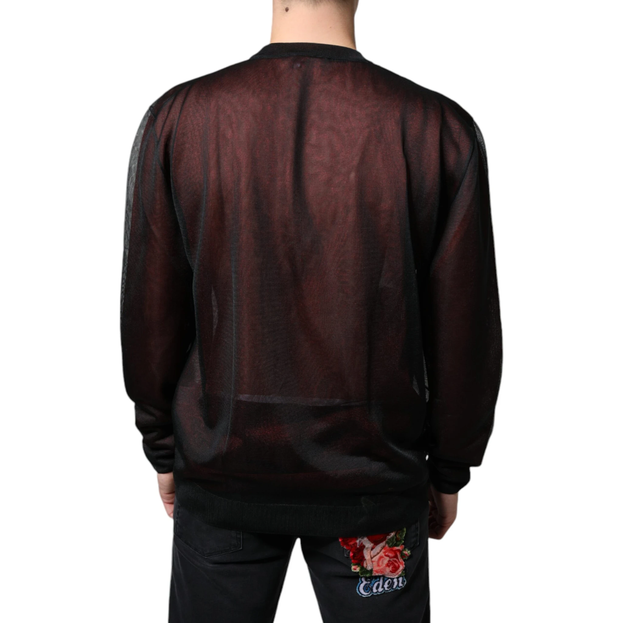 Brown Polyester Pullover Sweatshirt Sweater