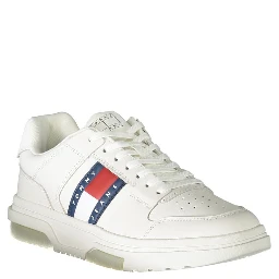 White Polyester Sneaker