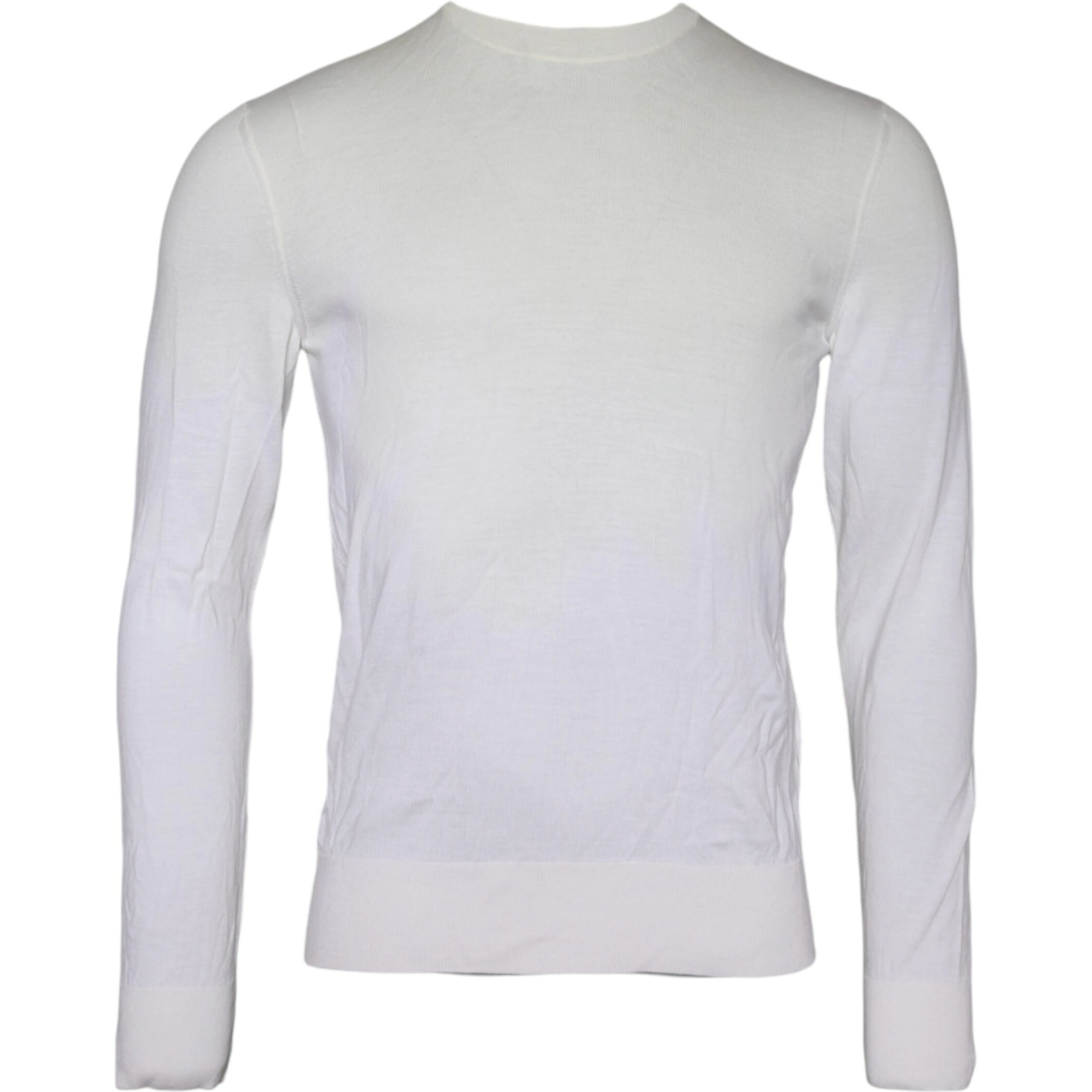 Off White Wool Turtle Neck Pullover Sweater
