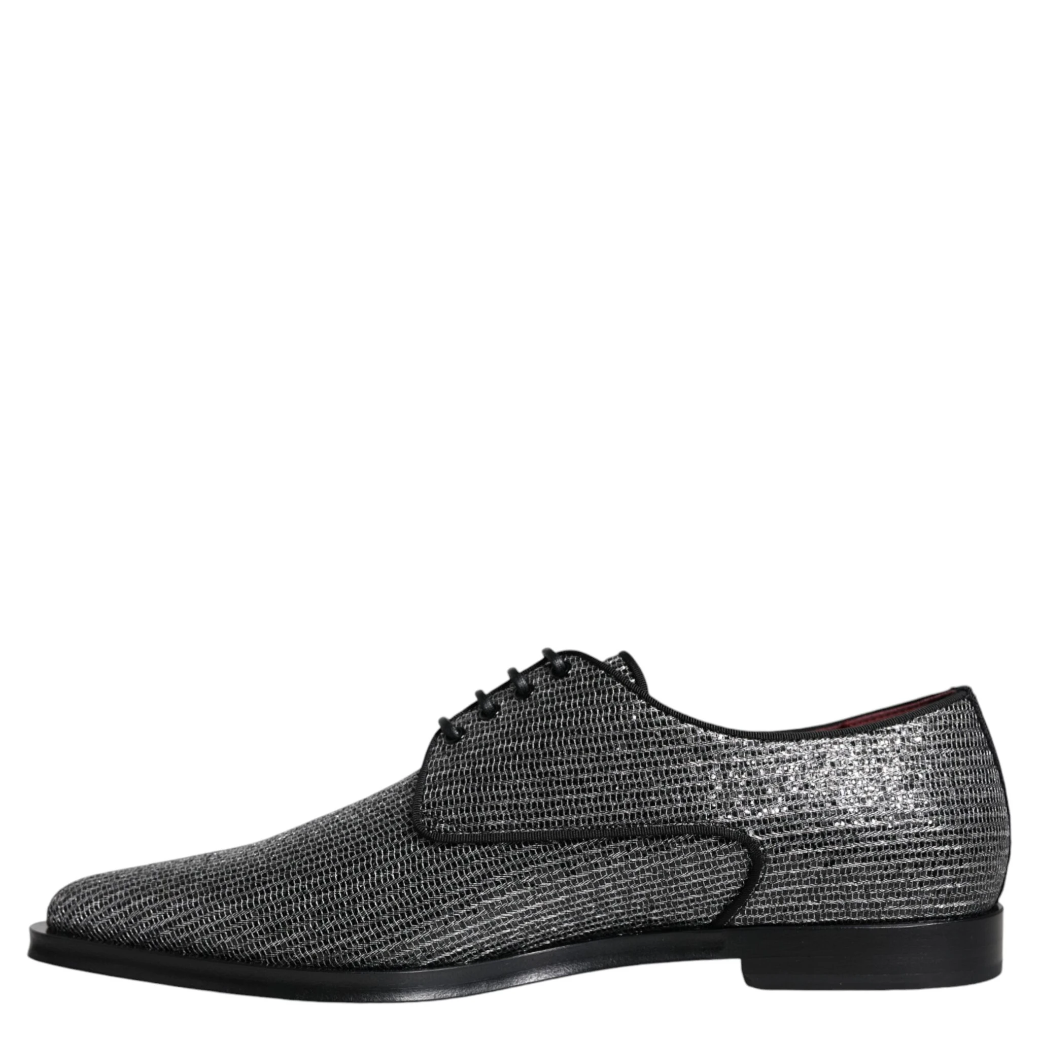 Silver Polyurethane Derby Formal Dress Shoes