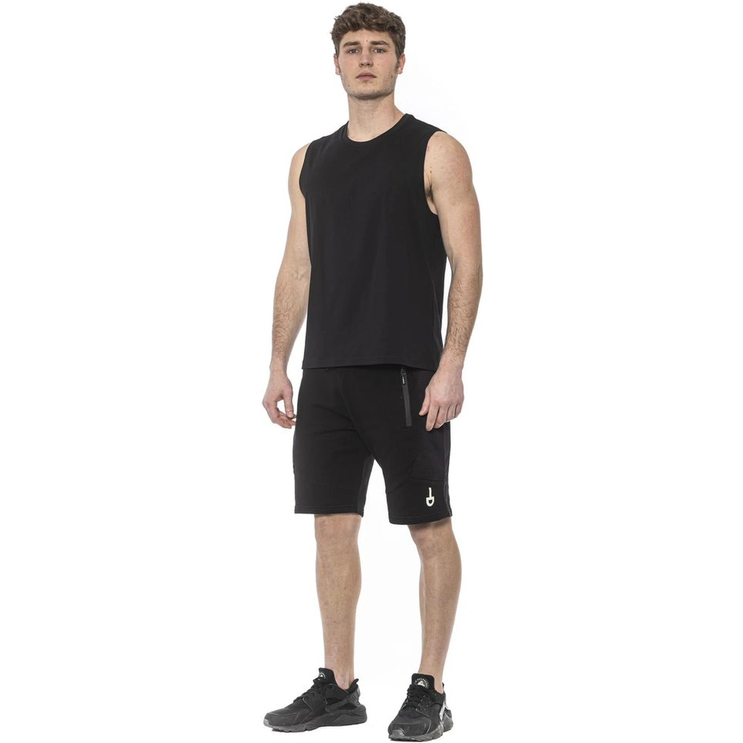 Black Cotton Tank Top