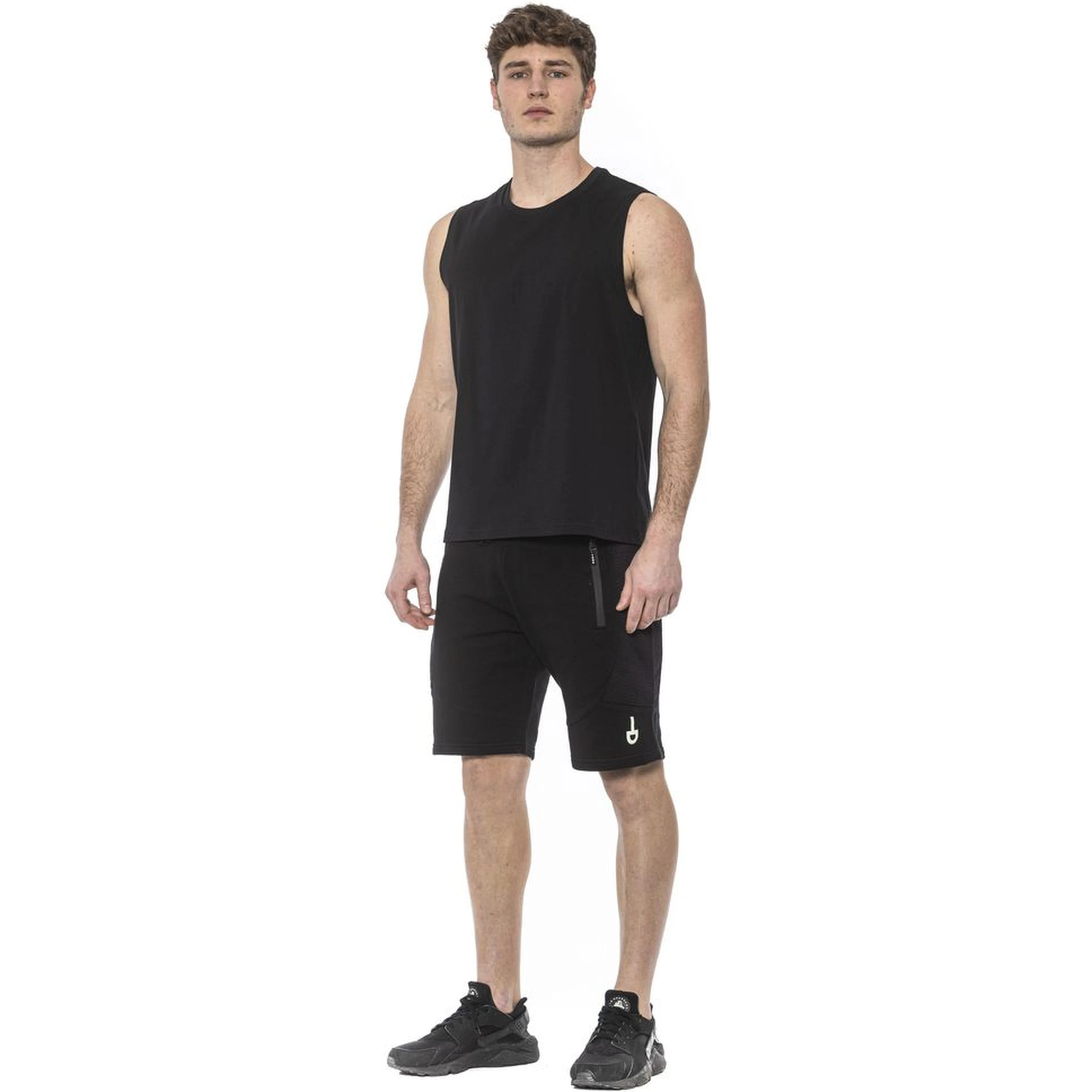 Black Cotton Tank Top