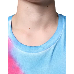 Multicolor Tie Dye Cotton Sleeveless T-shirt