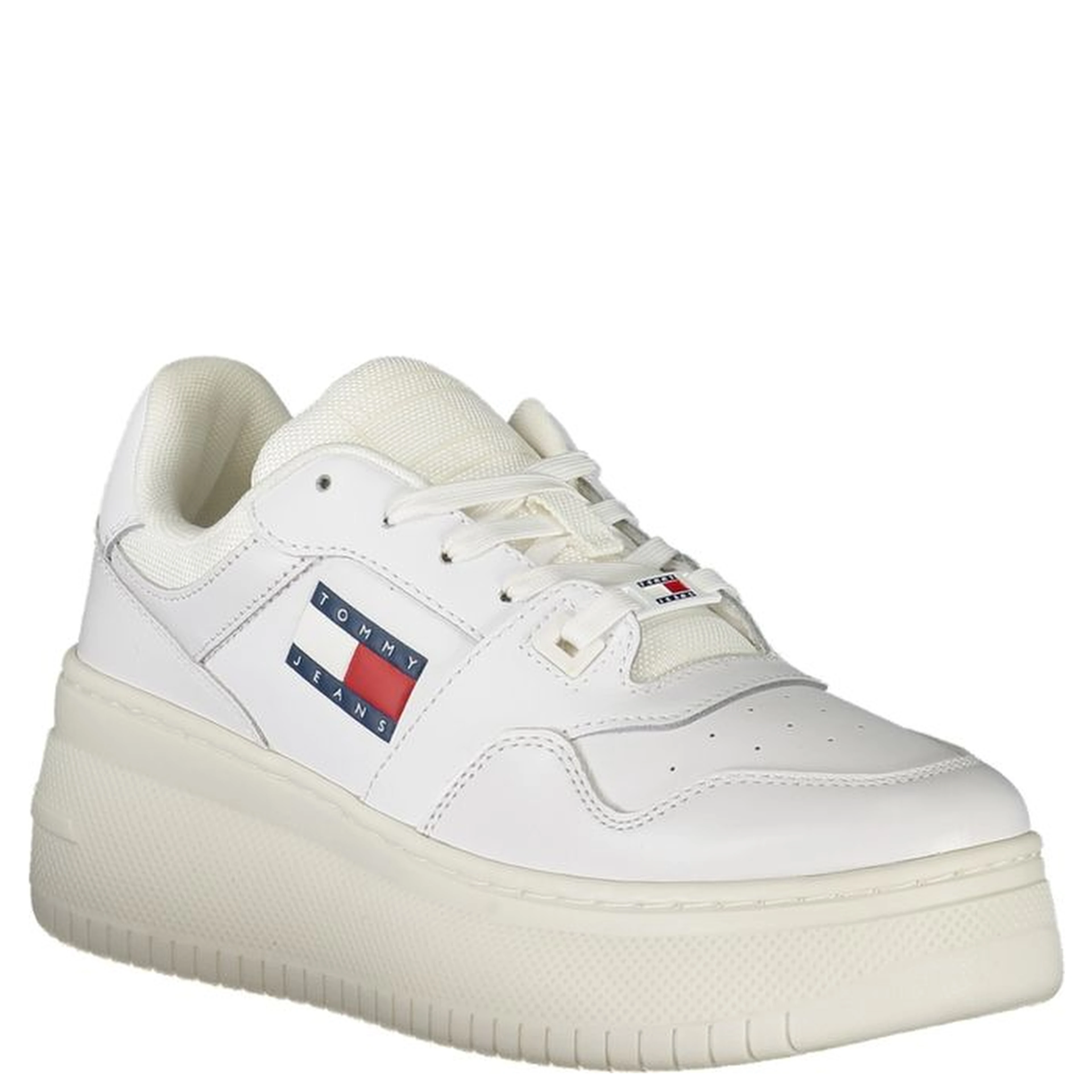 White Polyester Sneaker