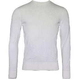 Off White Wool Turtle Neck Pullover Sweater