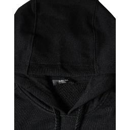 Black Medusa Print Cotton HoodiePullover Sweatshirt Sweater