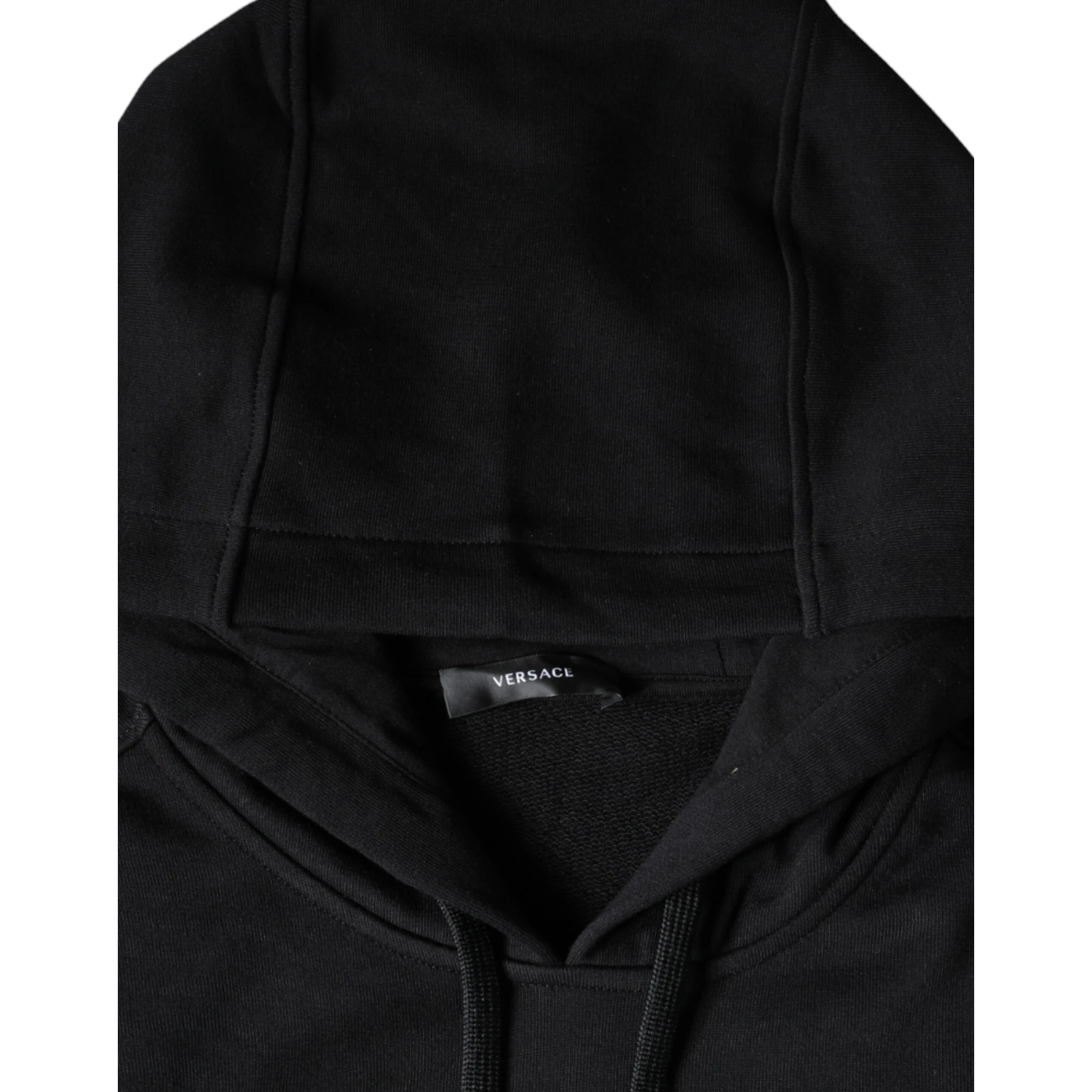 Black Medusa Print Cotton HoodiePullover Sweatshirt Sweater