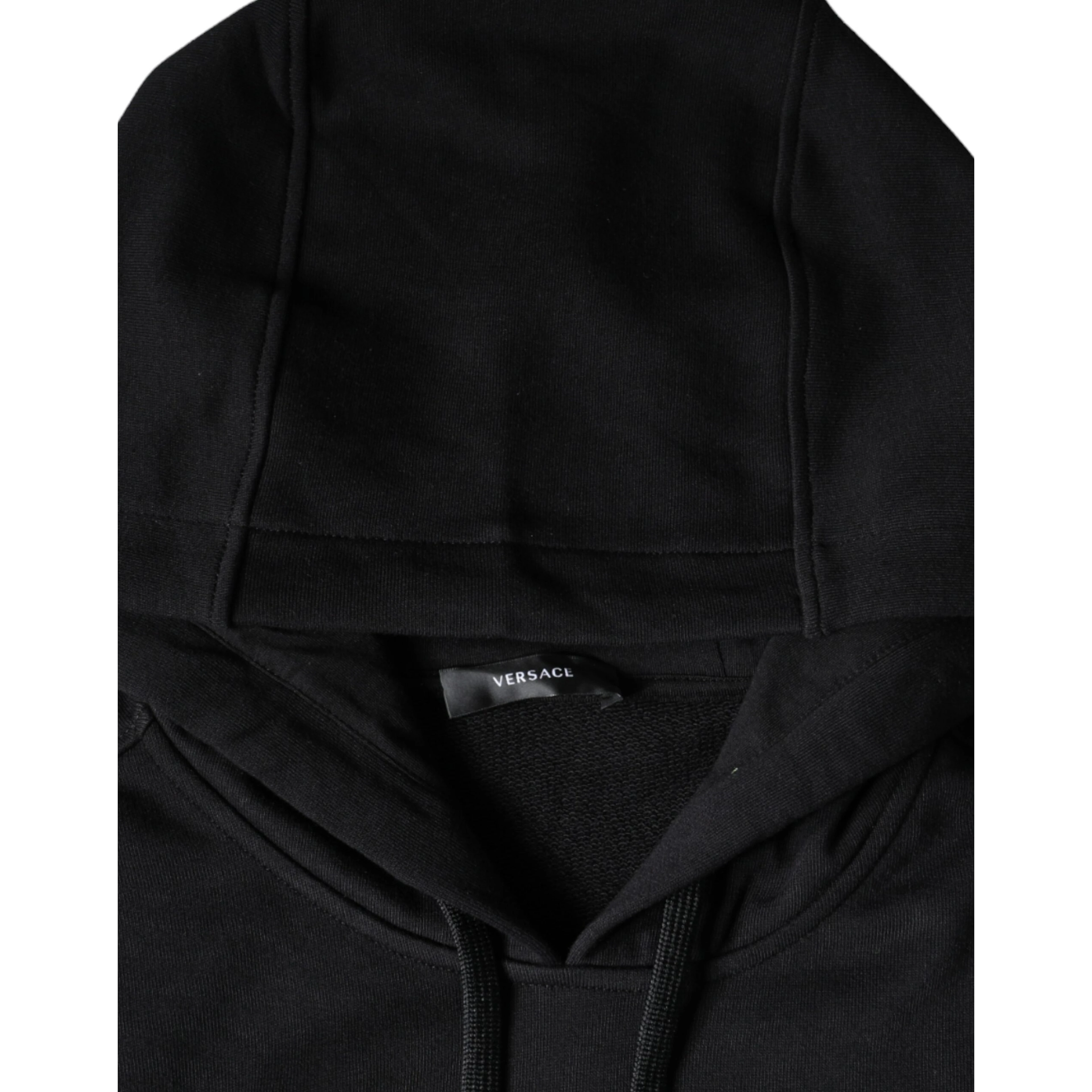 Black Medusa Print Cotton HoodiePullover Sweatshirt Sweater