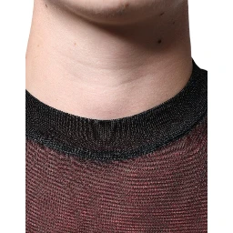 Brown Polyester Pullover Sweatshirt Sweater