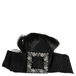Black Hair Parrucchiera Crystal Headband Diadem