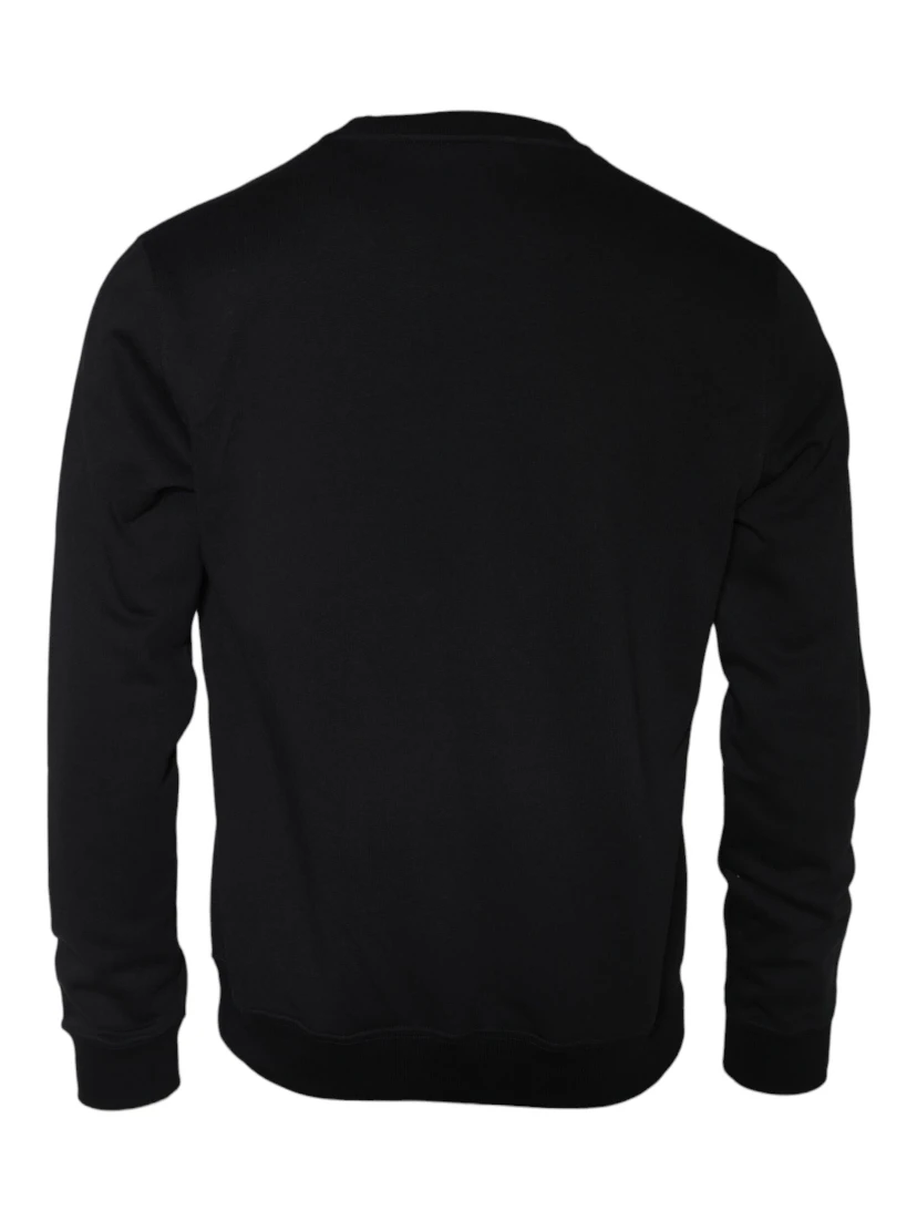 Black Medusa Fleece Cotton Crew Neck Sweatshirt Sweater
