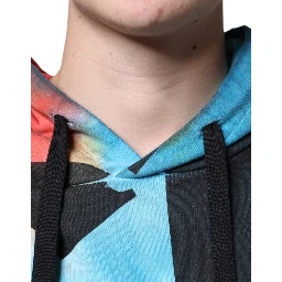 Multicolor Tie Dye Hooded Sweatshirt Sweater