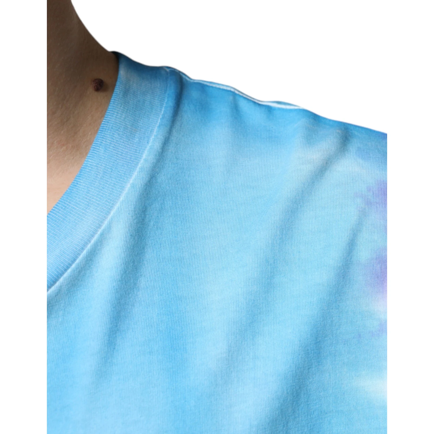 Multicolor Tie Dye Cotton Sleeveless T-shirt