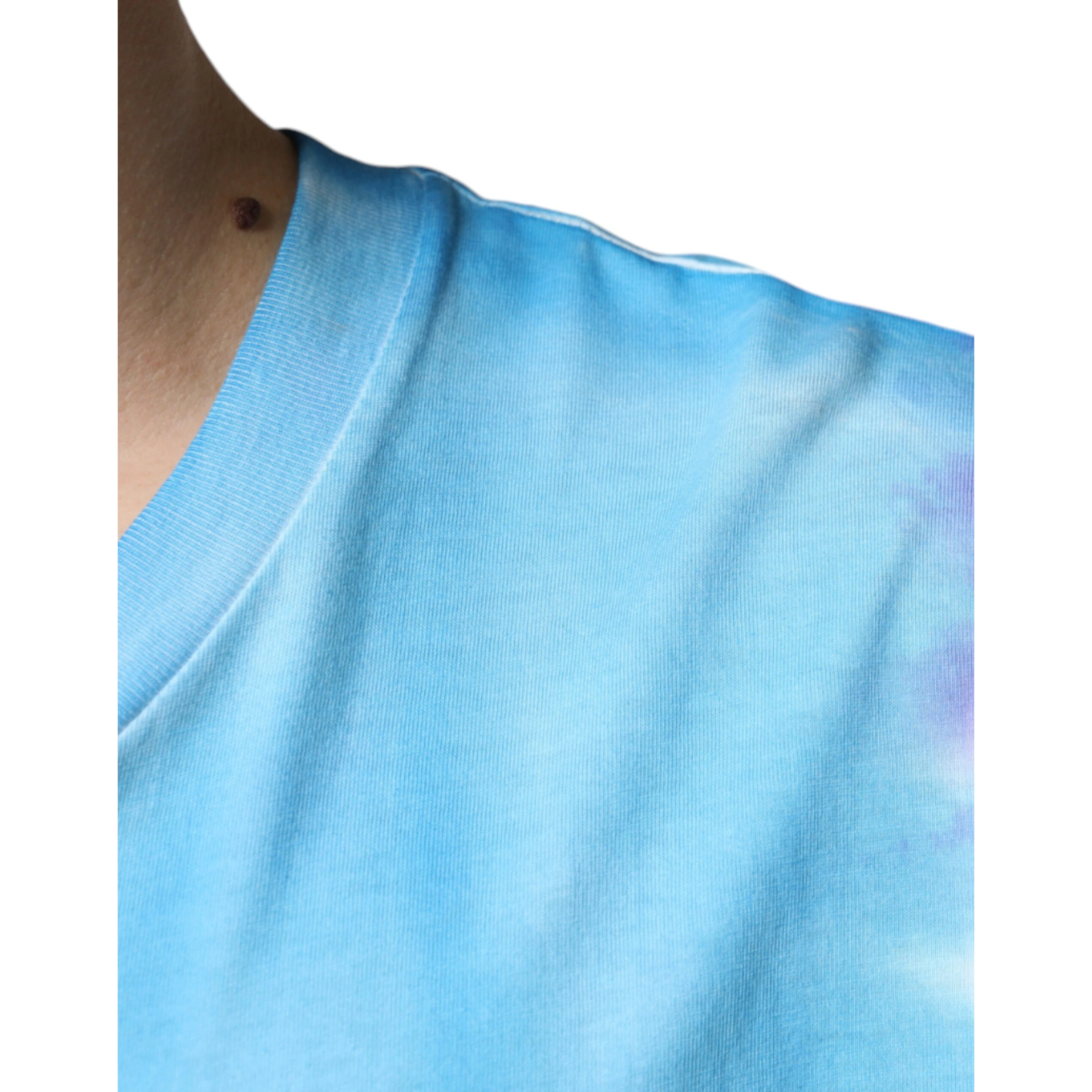 Multicolor Tie Dye Cotton Sleeveless T-shirt