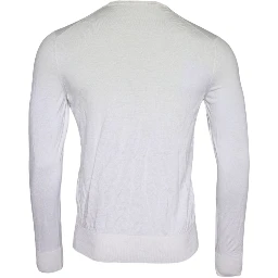 Off White Wool Turtle Neck Pullover Sweater