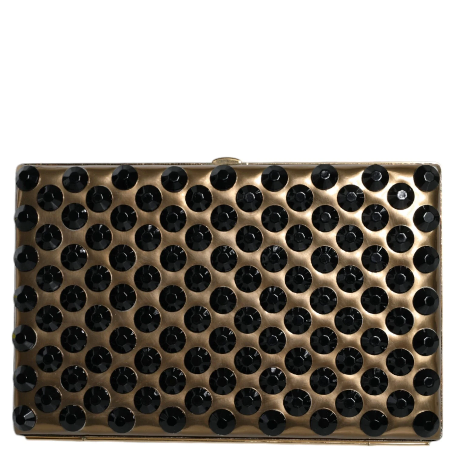 Gold Crystal Bifold Clutch Evening Party Women Purse Bag