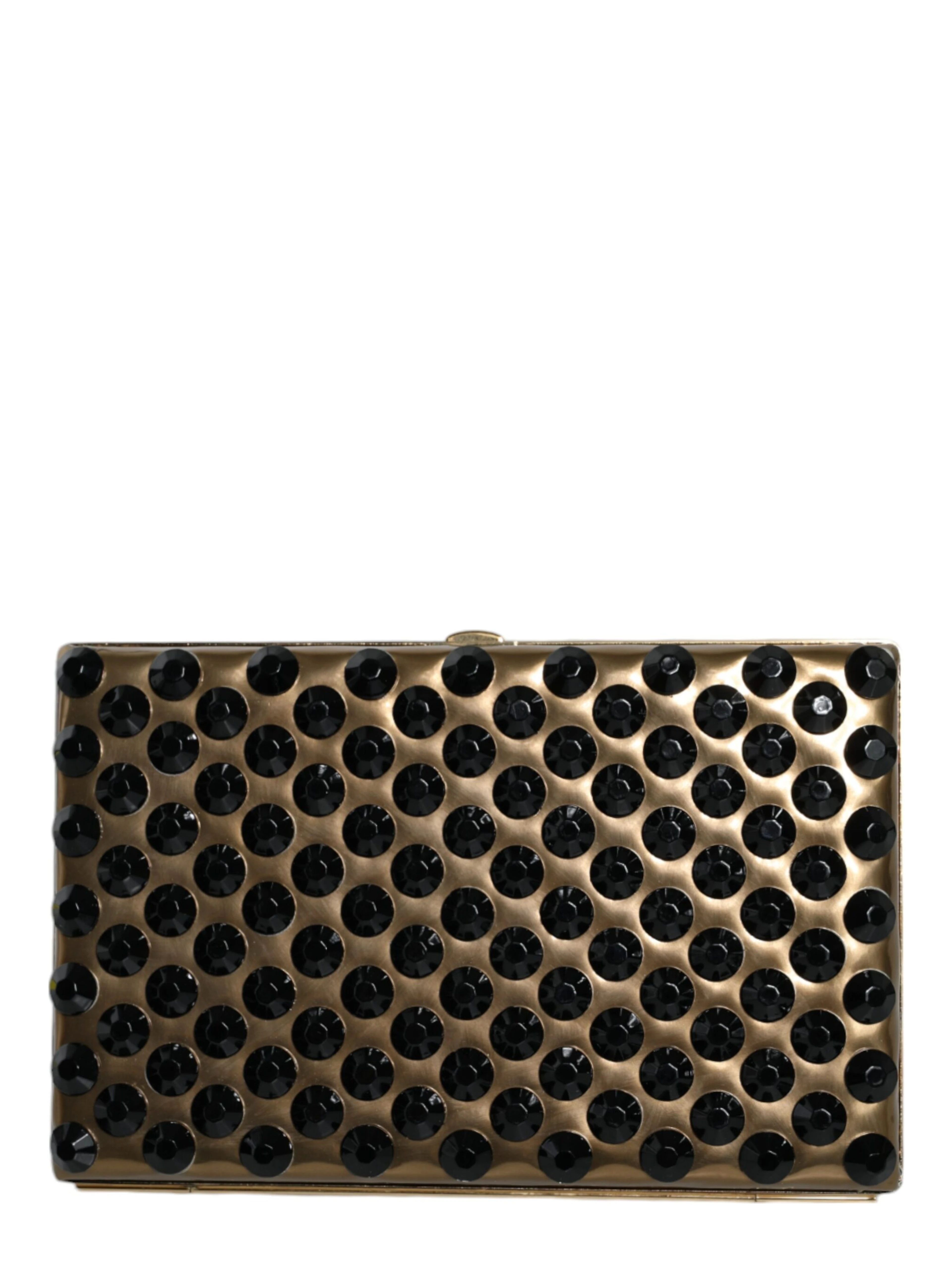 Gold Crystal Bifold Clutch Evening Party Women Purse Bag