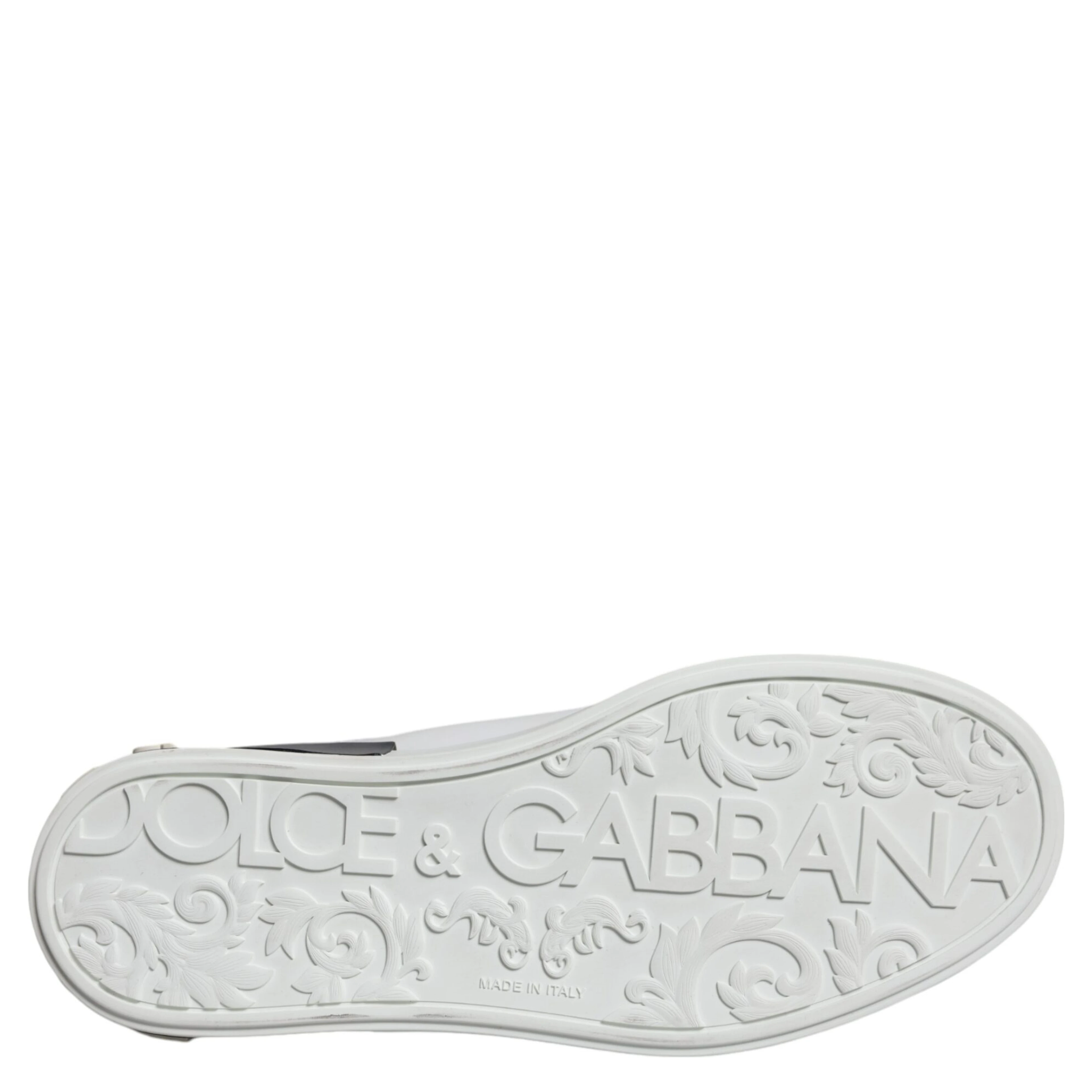 Black Leather Logo Portofino Sneaker Shoes