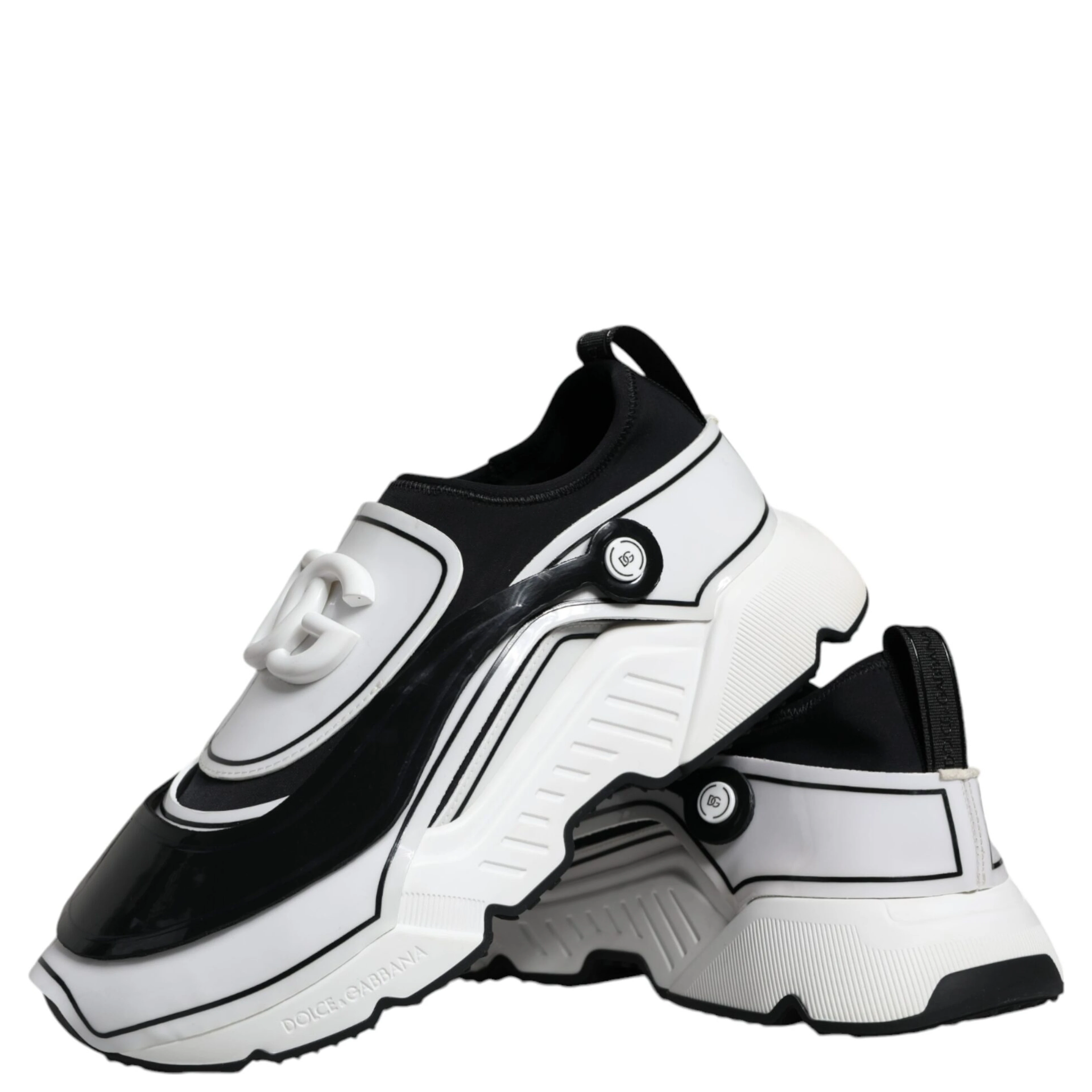 White Black Logo Plaque Daymaster Sneakers Shoes