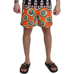 Orange Cupcake Beachwear Shorts Swimwear