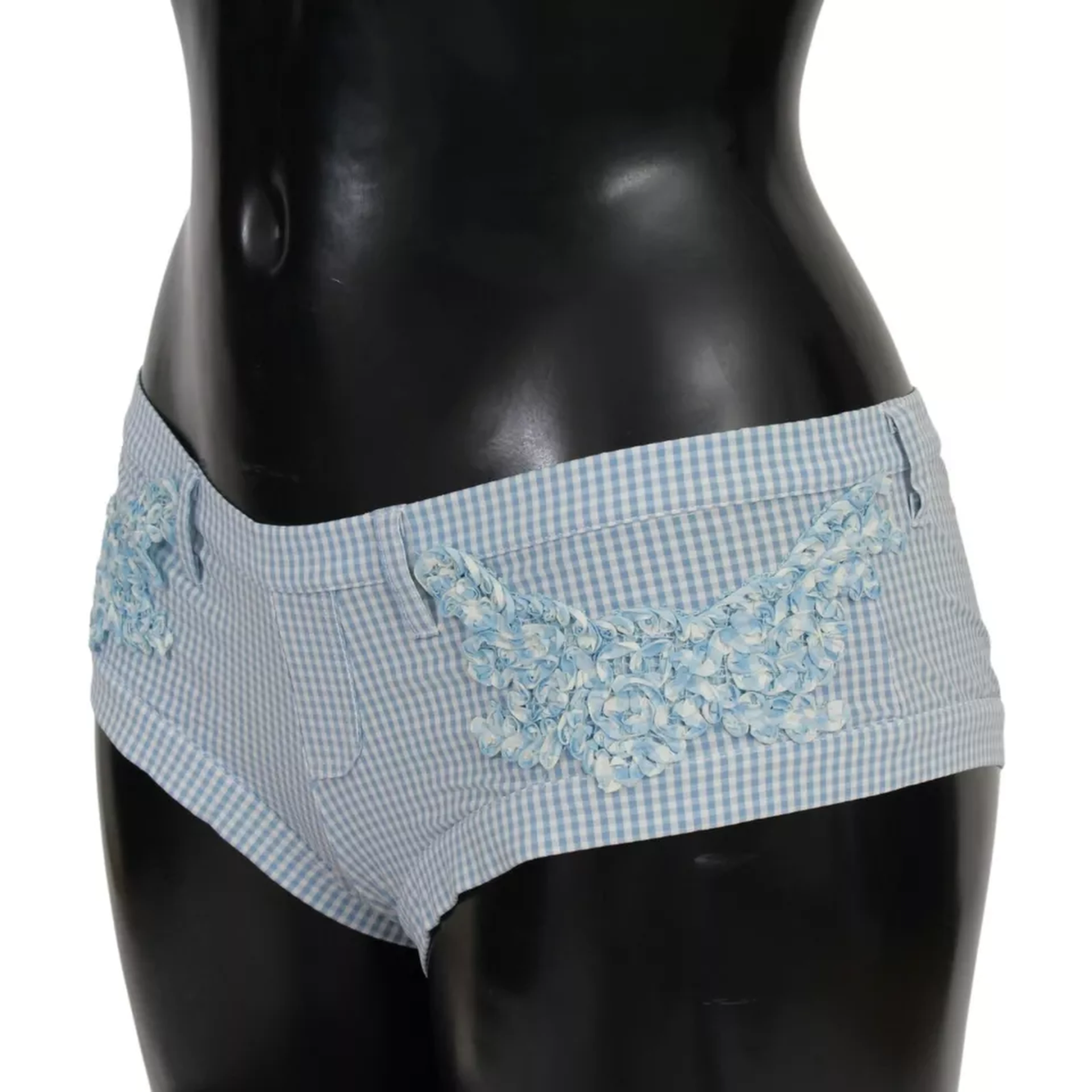 Blue Beachwear Bottoms Swimsuit Shorts
