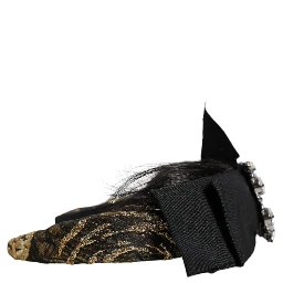 Black Hair Parrucchiera Crystal Headband Diadem