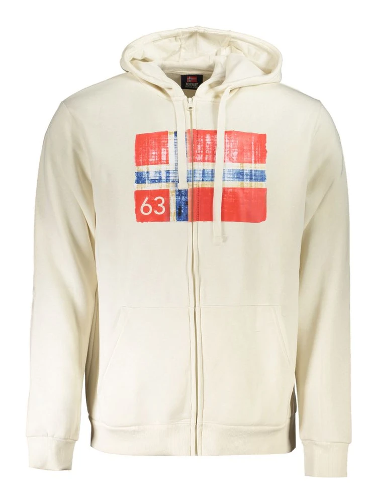 White Cotton Sweatshirt