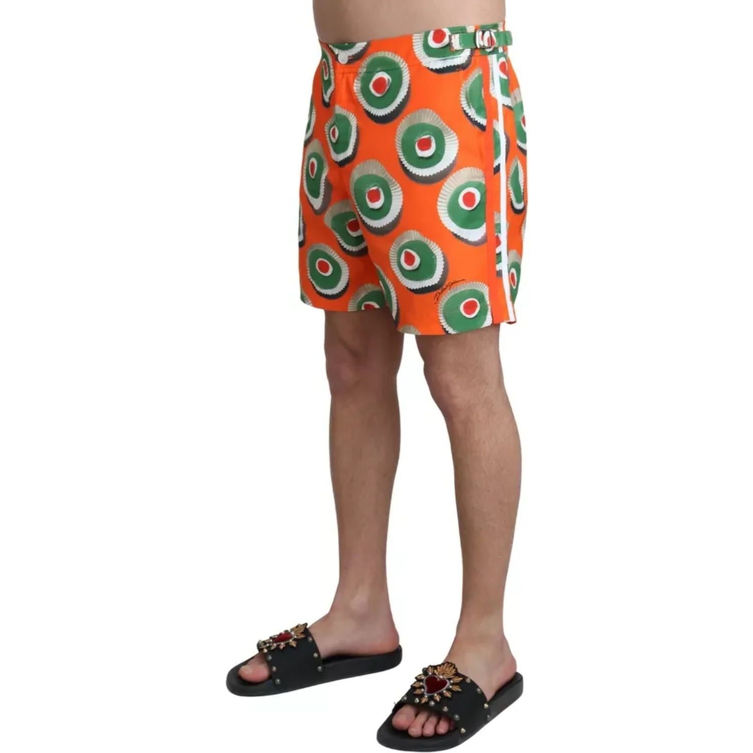 Orange Cupcake Beachwear Shorts Swimwear