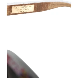 Multicolor Wood Crystal Brass Frame Floral Hand Paint Sunglasses