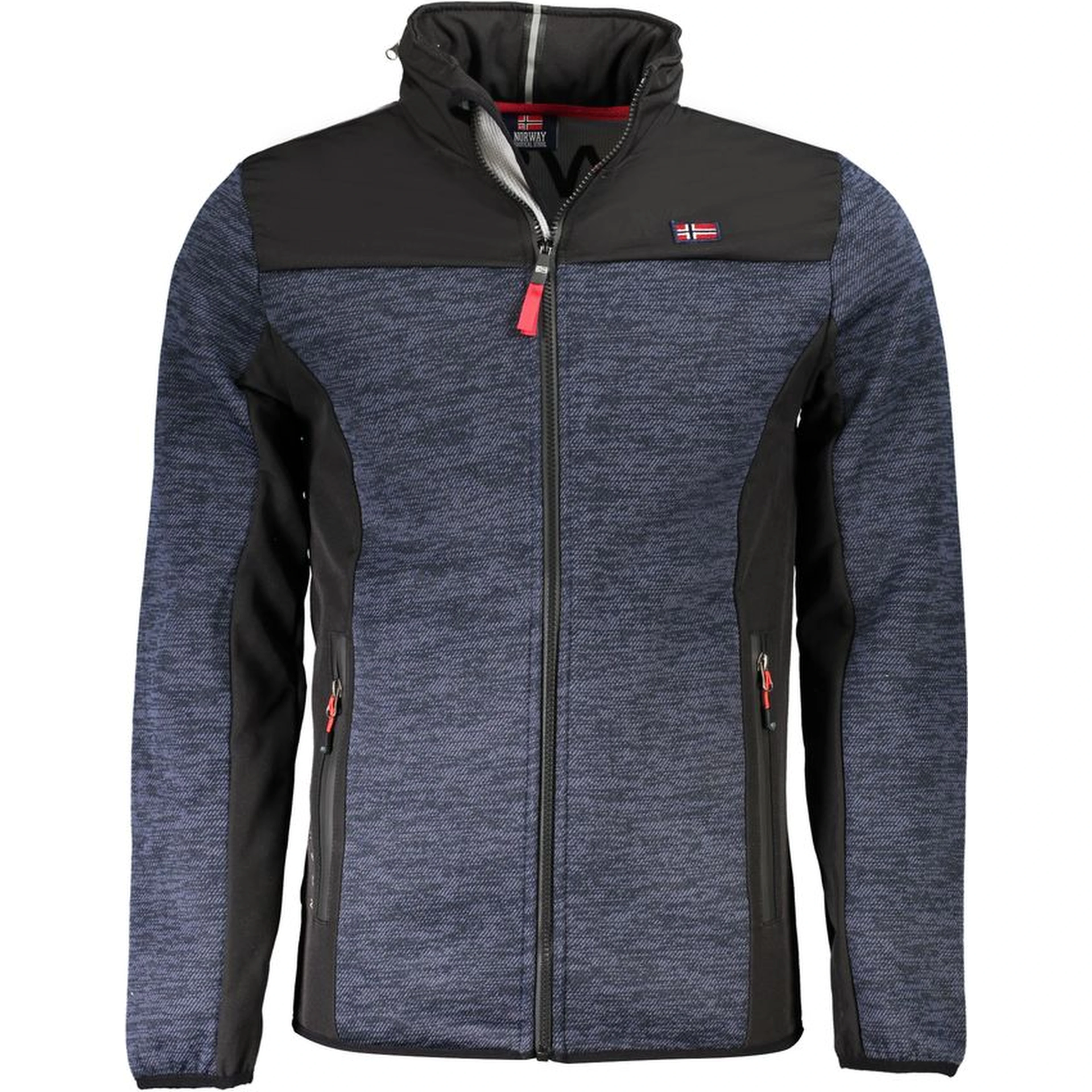 Blue Polyester Jackets & Coat