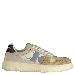 Beige Polyester Sneaker