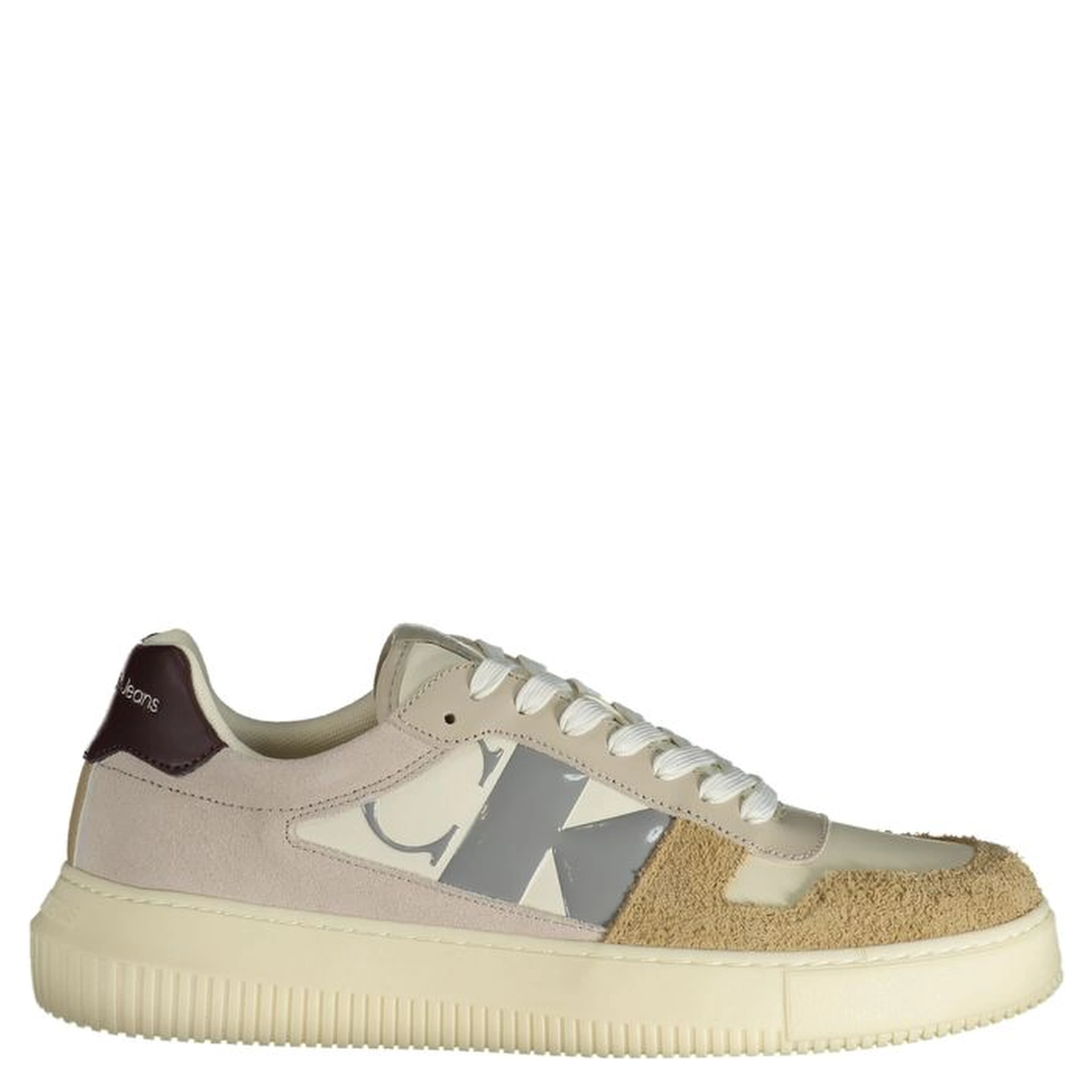 Beige Polyester Sneaker