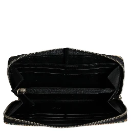 Multicolor Houndstooth Continental Zip Around Clutch Wallet