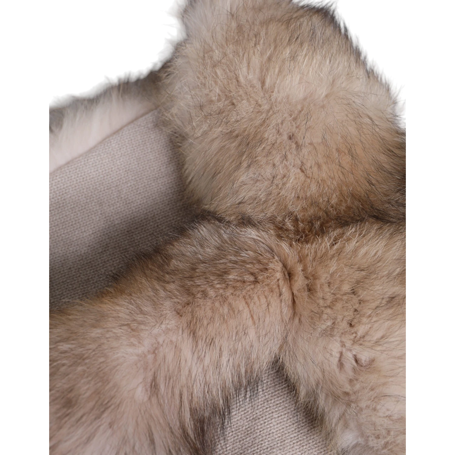 Brown Frost Fox Fur Neck Warmer Winter Scarf