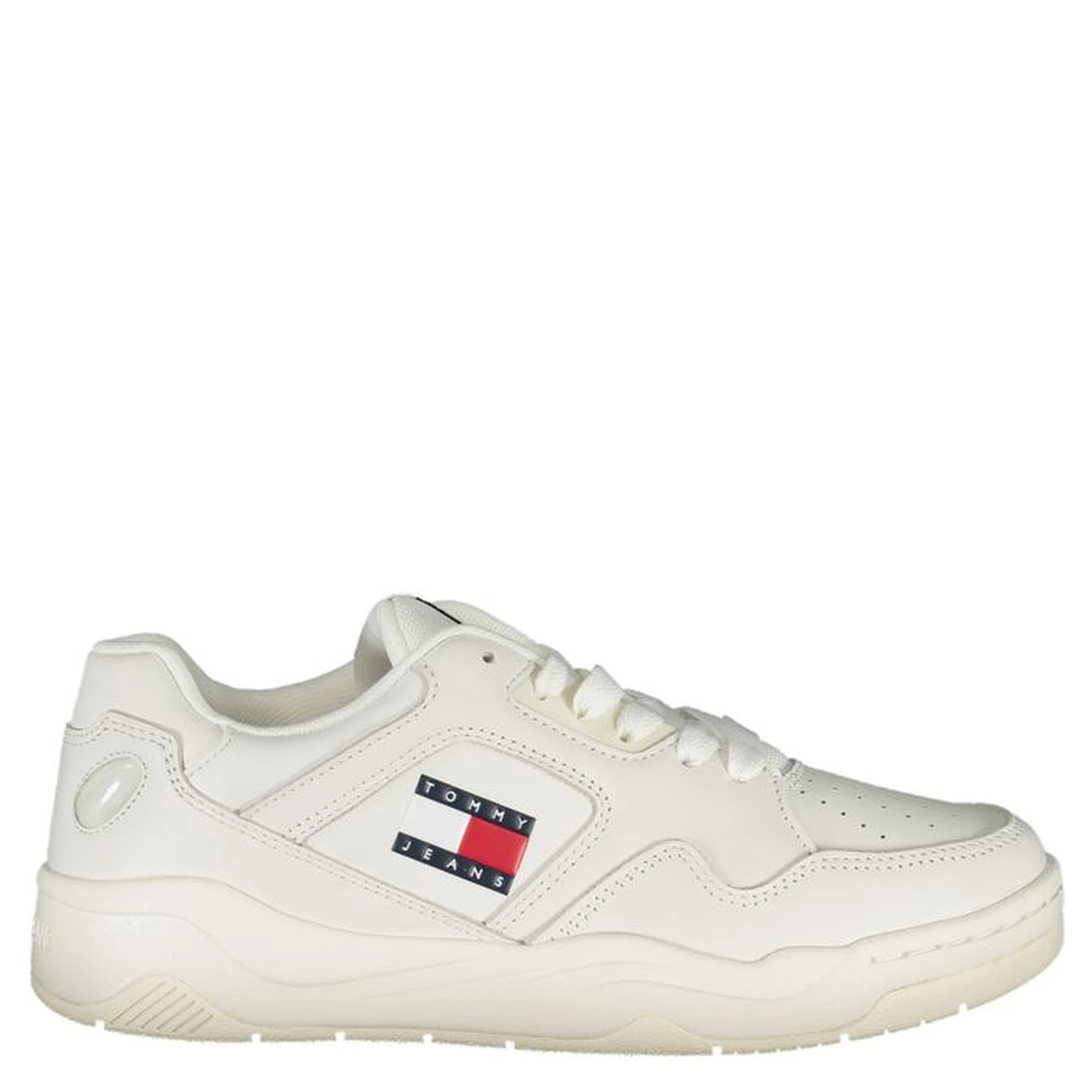 White Polyester Sneaker