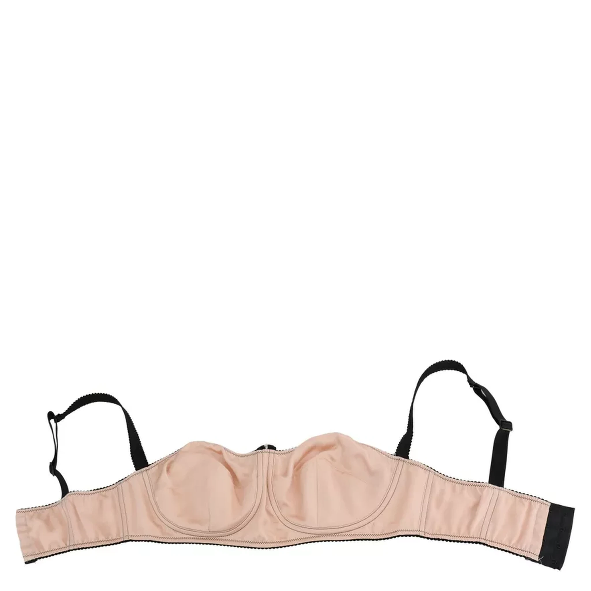 Black Straps Pink Balconcino Bra