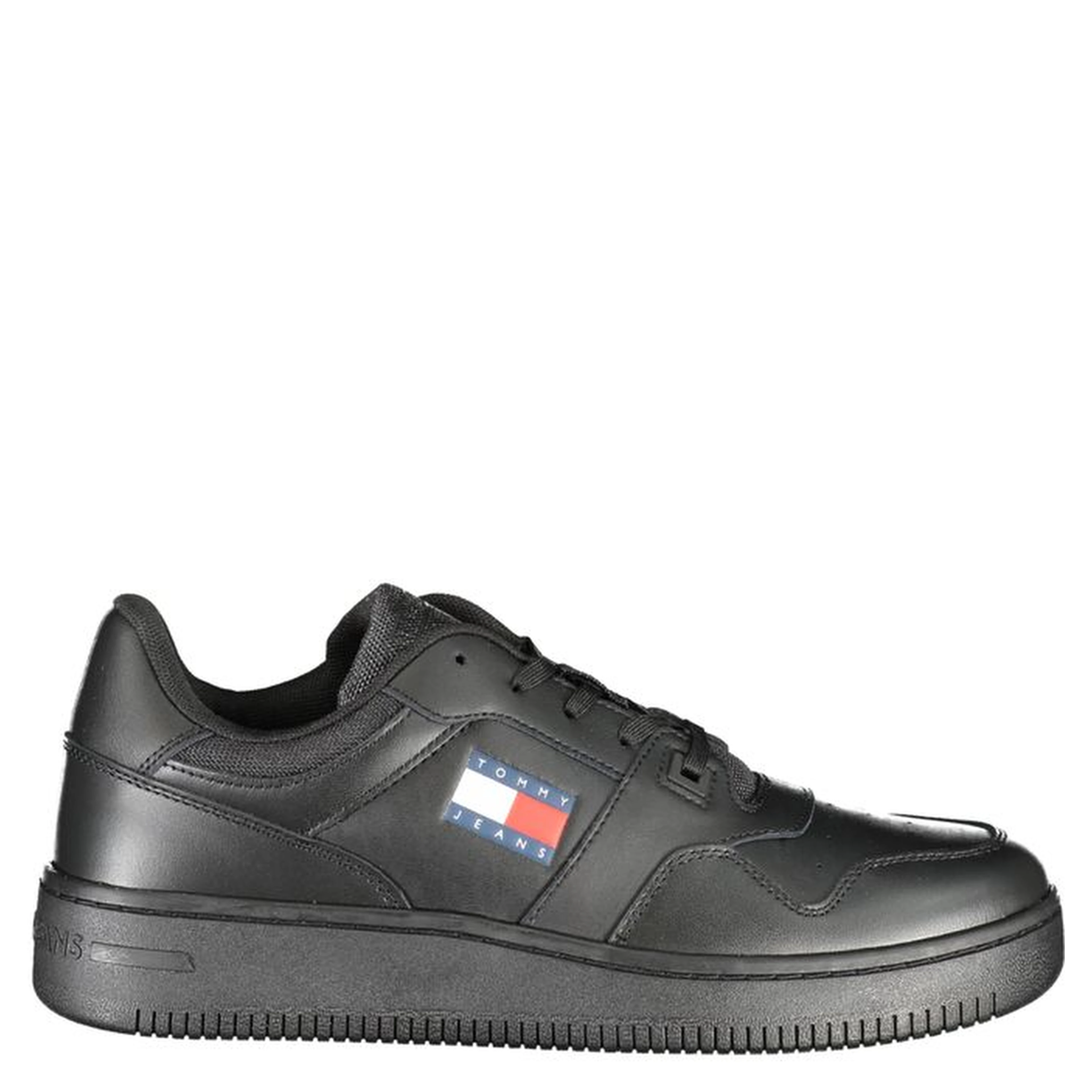 Black Polyester Sneaker