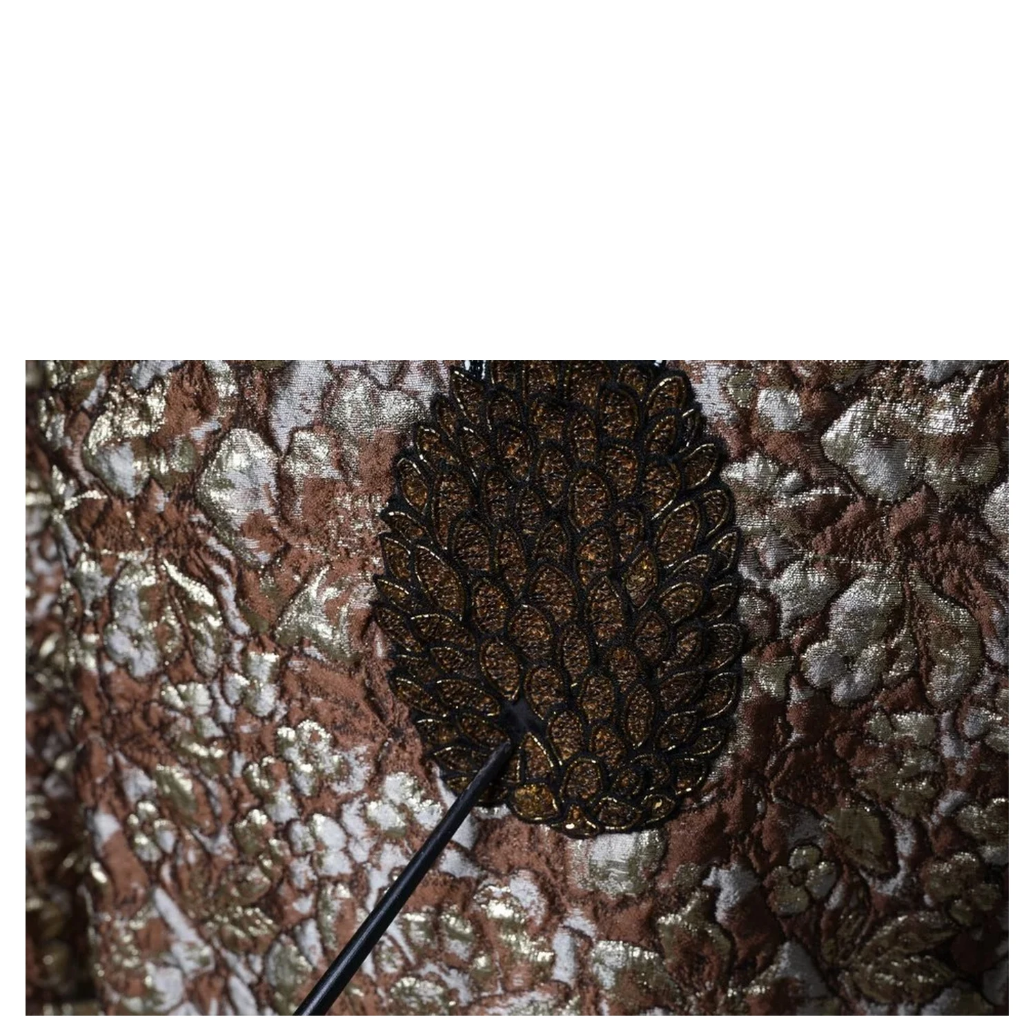 Brown Jacquard Mambo Pineapple Pullover Sweater