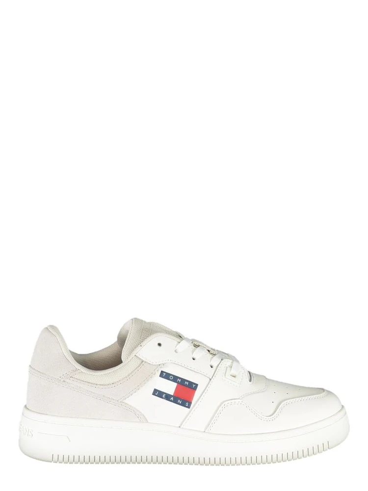 White Polyester Sneaker