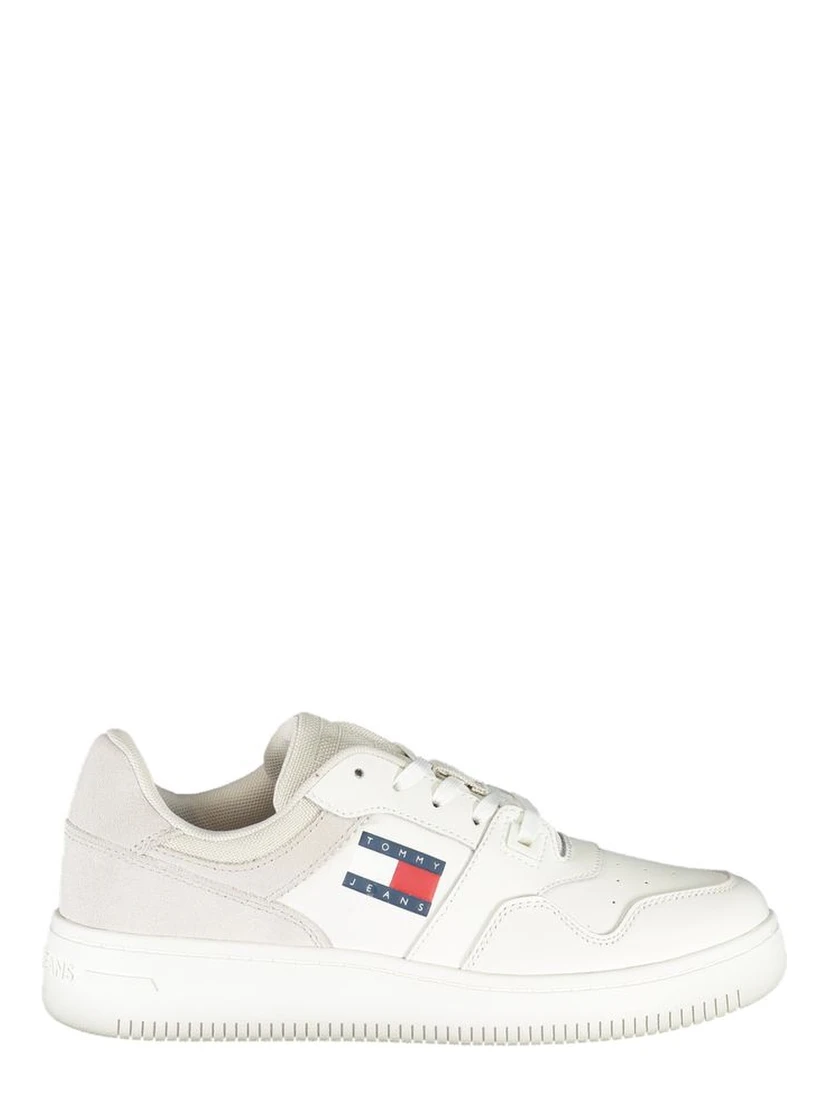 White Polyester Sneaker